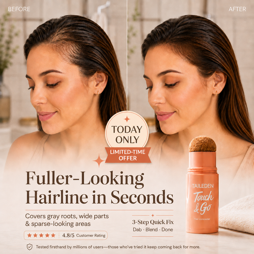 Instant Hairline Eraser-Say Goodbye to Thinning Hair & Gray Roots in 5 Seconds flat