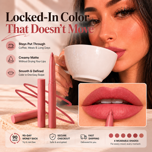 Last Day Buy 1 Get 1 Free Easy Glide Lip Liner — Creamy, Blendable Color with Smooth Application, Summervibes