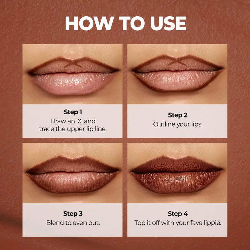 Last Day Buy 1 Get 1 Free Easy Glide Lip Liner — Creamy, Blendable Color with Smooth Application, Summervibes