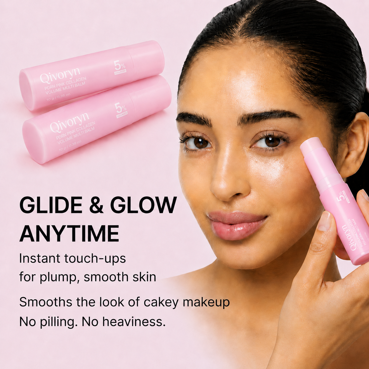 Last Day Buy 1 Get 1 Free Qivoryn PDRN Pink Collagen Volume Multi Balm